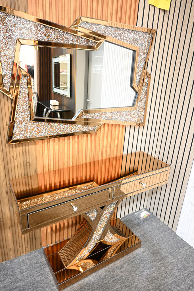 Console Table with Mirrors